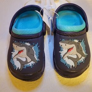 Capelli New York Toddlers Croc Clog Sliders shark